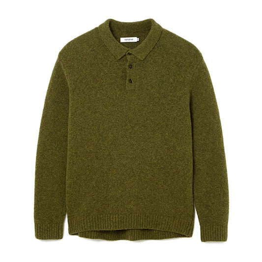 HIKER POLO SWEATER WOOL BOUCLE KNIT