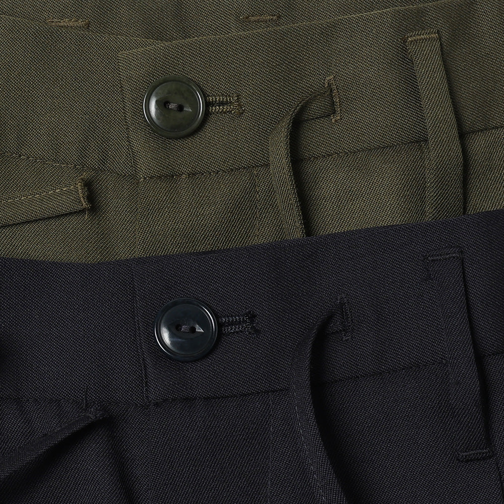 OFFICER EASY TROUSERS WOOL TWILL 8/1mae