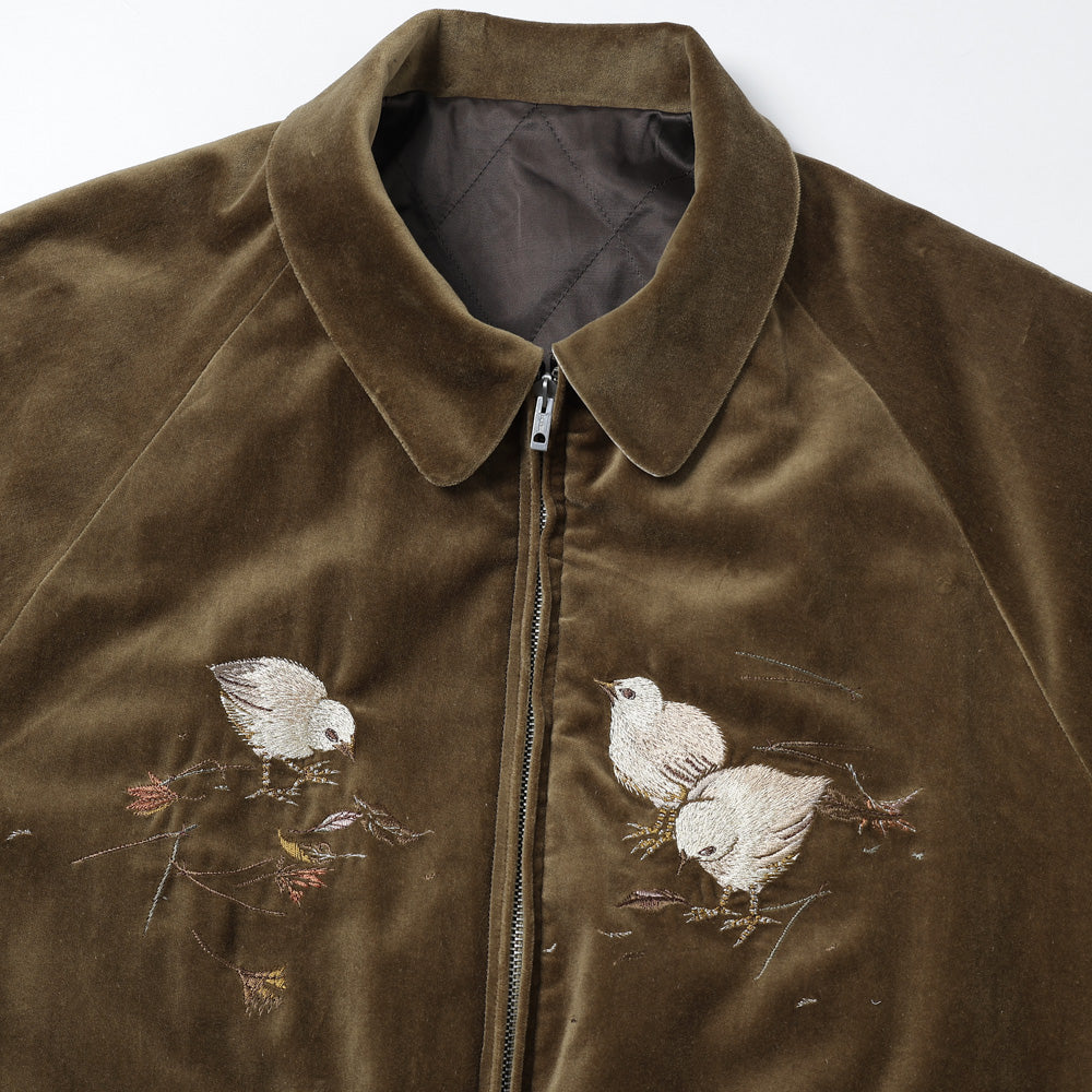 STUNNING VELVET SOUVENIR JACKET(Niwatori to Hiyoko)
