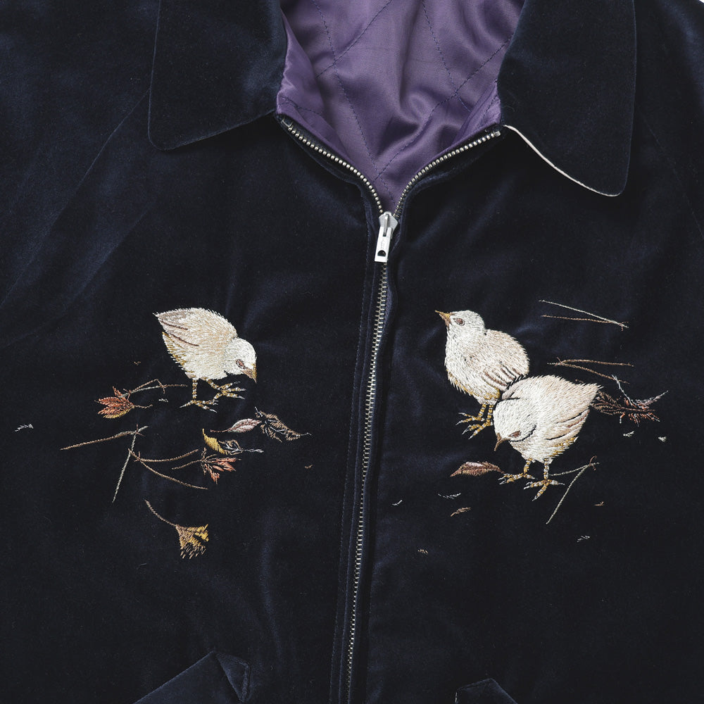 STUNNING VELVET SOUVENIR JACKET(Niwatori to Hiyoko)
