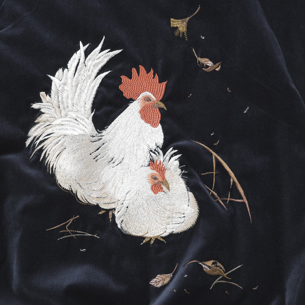 STUNNING VELVET SOUVENIR JACKET(Niwatori to Hiyoko)