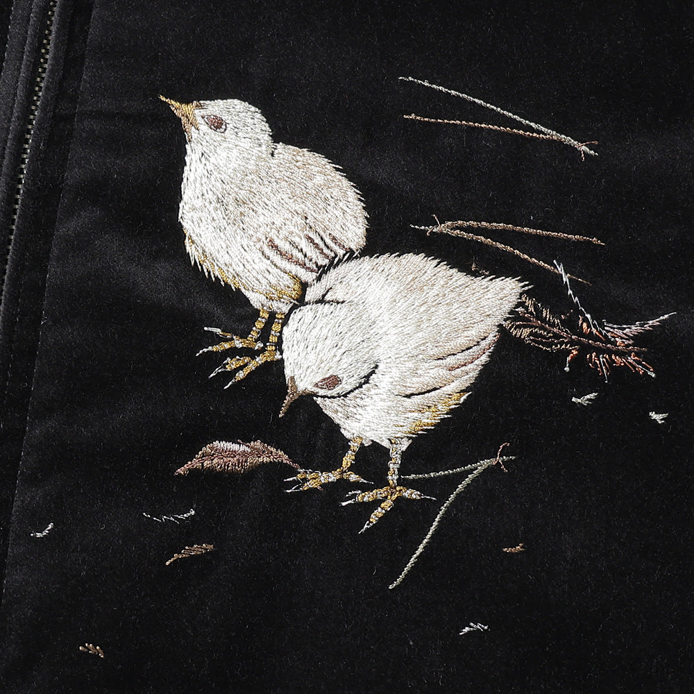 STUNNING VELVET SOUVENIR JACKET(Niwatori to Hiyoko)