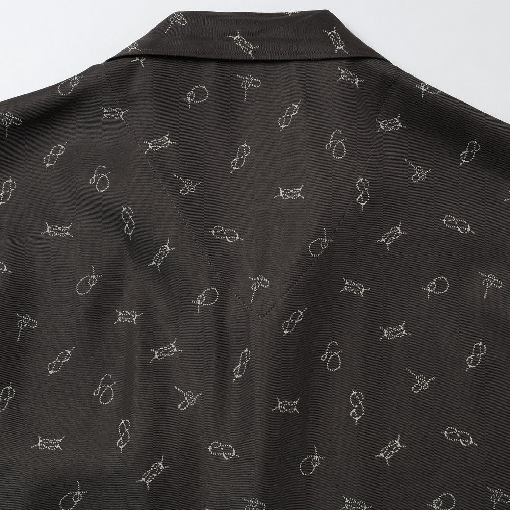 ORIGINAL PRINTED OPEN COLLAR SHIRTS (ROPE KNOT) Long-sleeve 5/2 Length