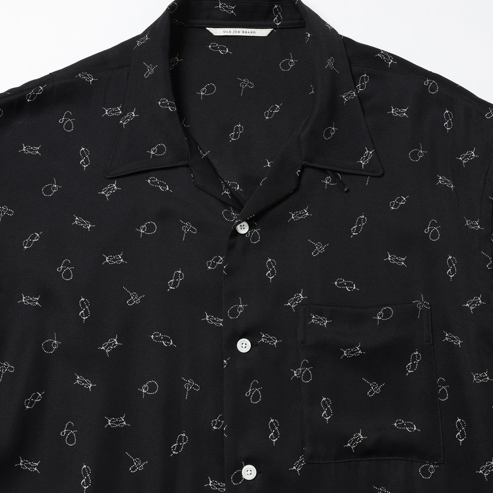 ORIGINAL PRINTED OPEN COLLAR SHIRTS (ROPE KNOT) Long-sleeve 5/2 Length