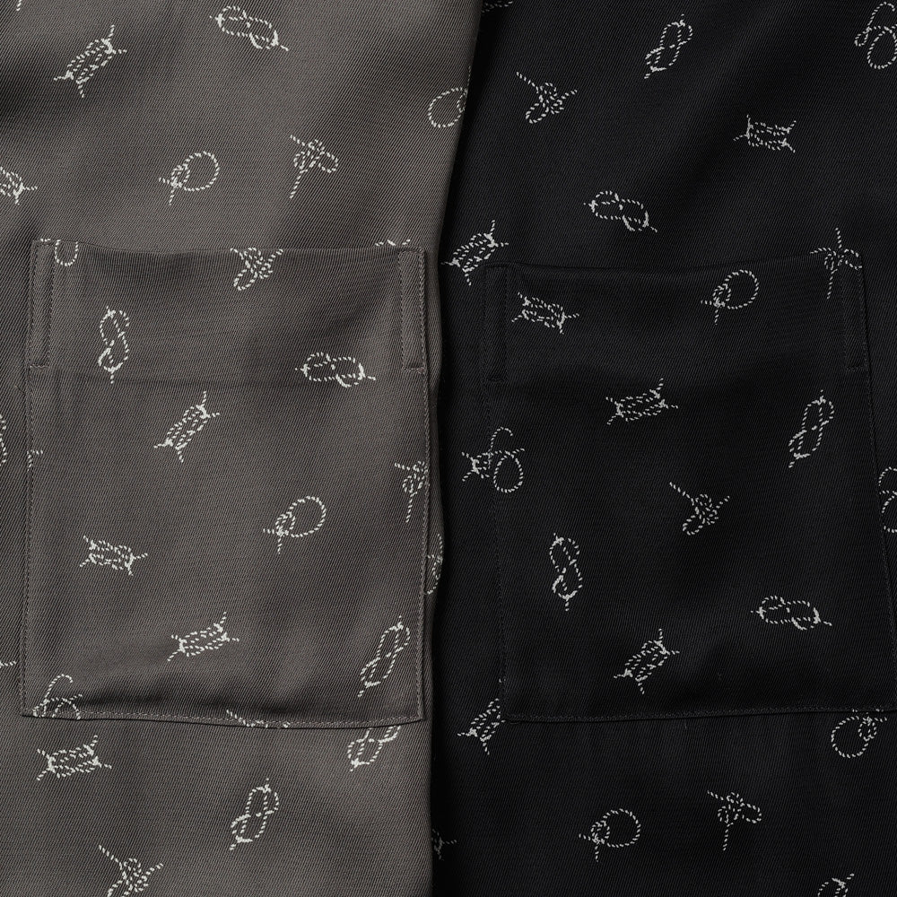 ORIGINAL PRINTED OPEN COLLAR SHIRTS (ROPE KNOT) Long-sleeve 5/2 Length