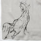 Original Print Open Collar Shirt (Animal Drawing) Long-Sleeve