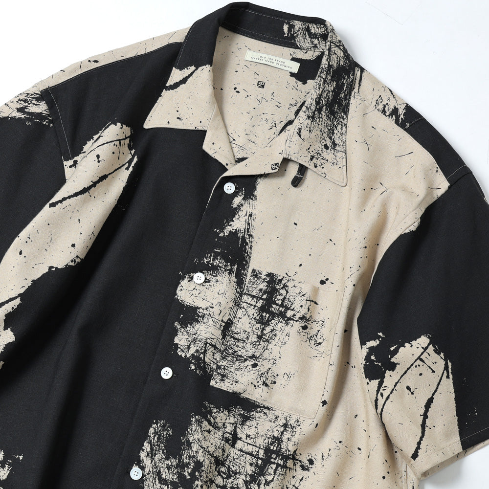 TSUJIMURA SHIRO ABSTRACT PAINT SHIRTS (Short-sleeve)
