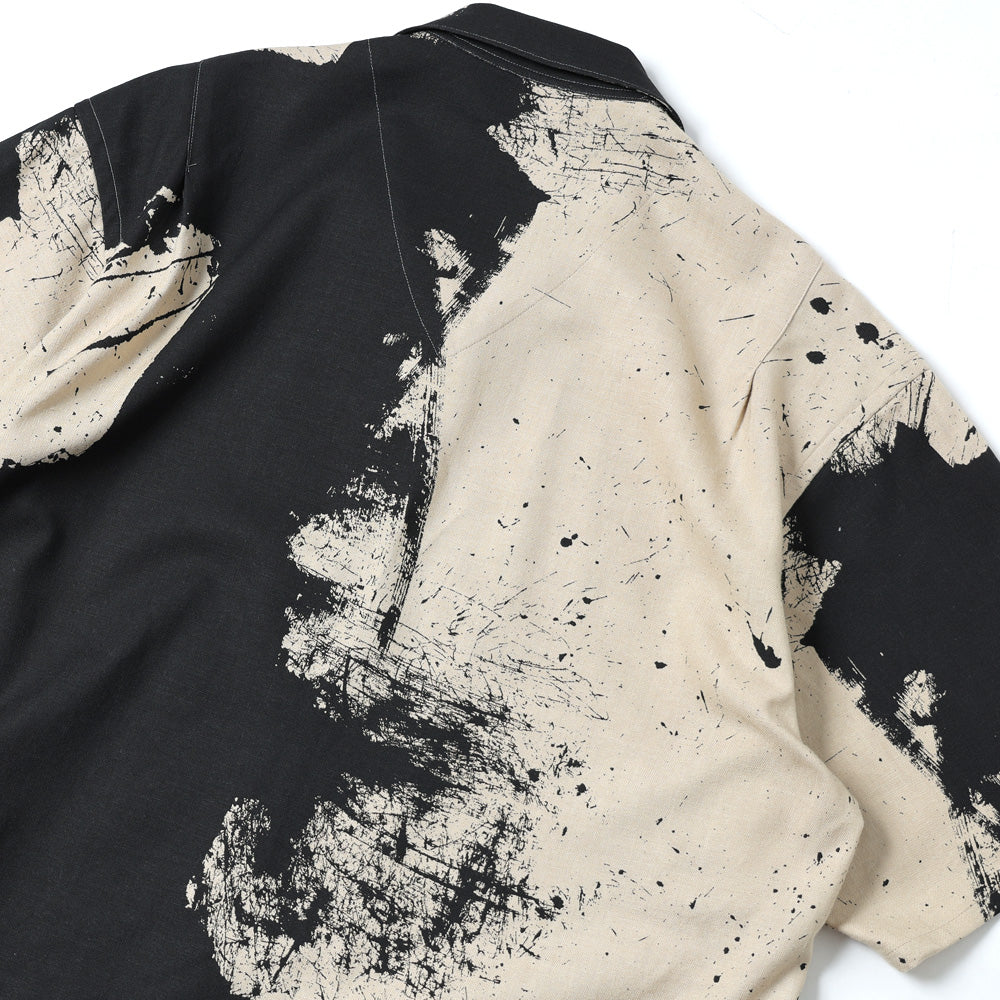TSUJIMURA SHIRO ABSTRACT PAINT SHIRTS (Short-sleeve)