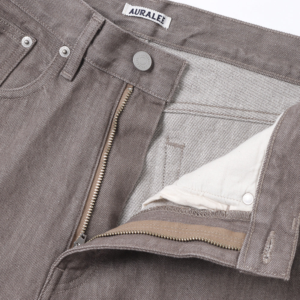 HARD TWIST BROWN DENIM 5P PANTS