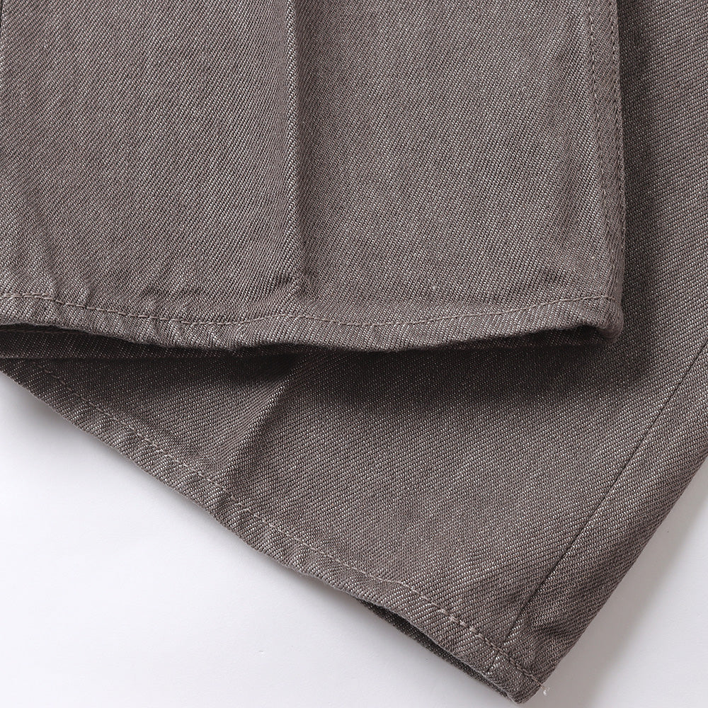 AURALEE] HARD TWIST BROWN DENIM 5P PANTS (A23AP01MD