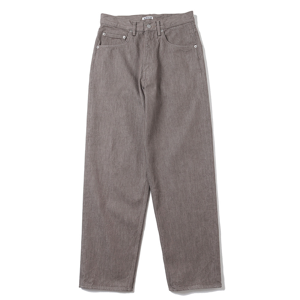 AURALEE(オーラリー)】HARD TWIST BROWN DENIM WIDE PANTS (A23AP03MD 