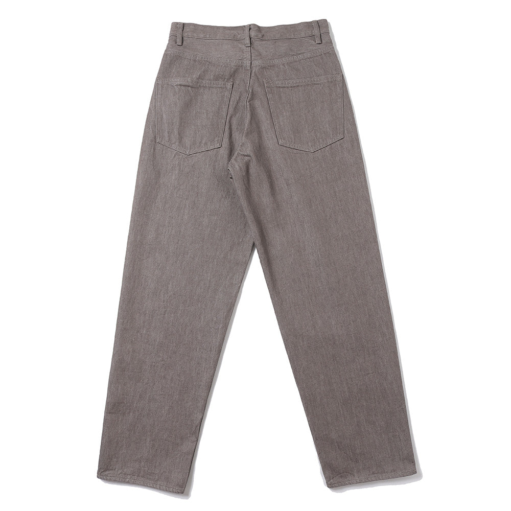 HARD TWIST BROWN DENIM WIDE PANTS