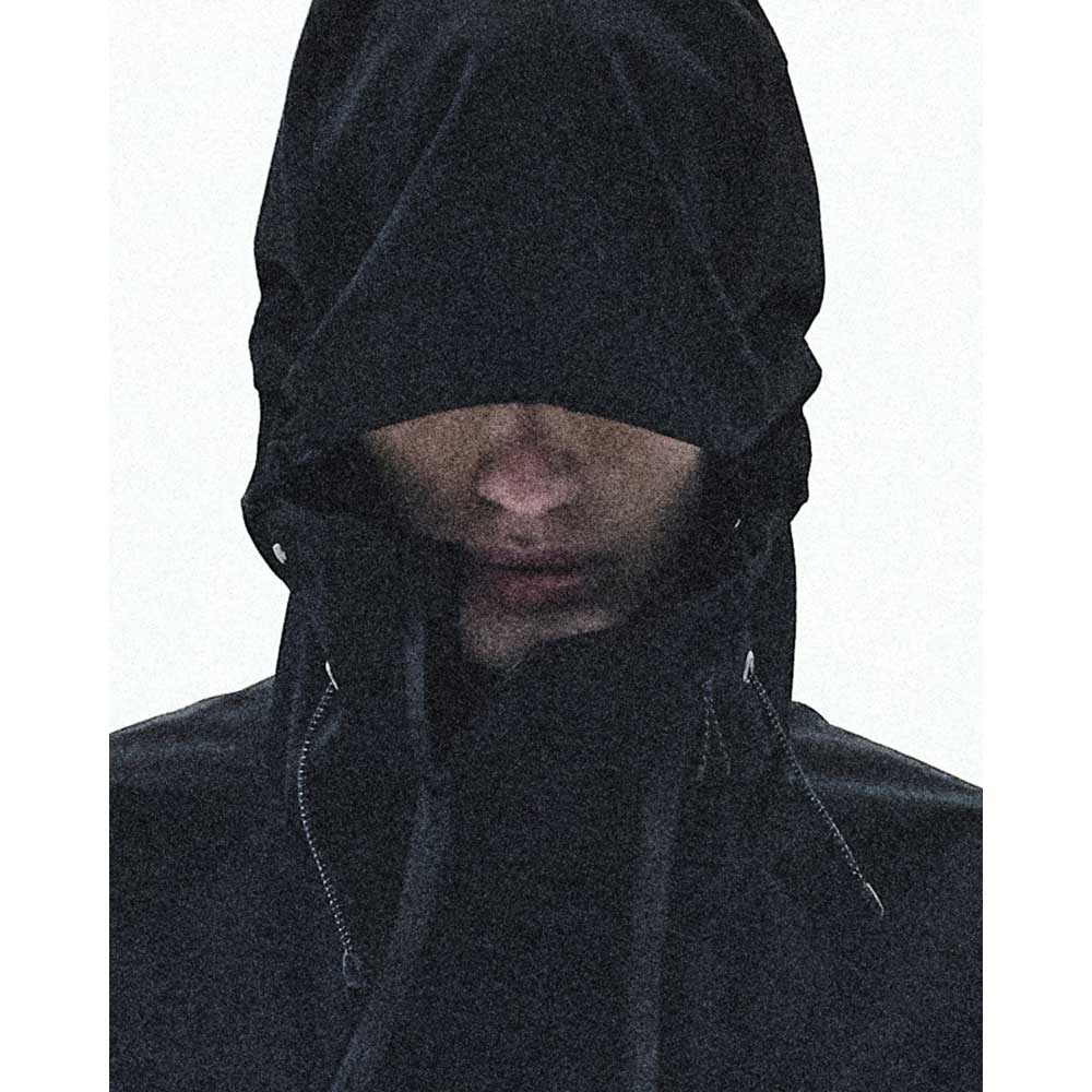 DIAGONAL TECH HOODED JACKET