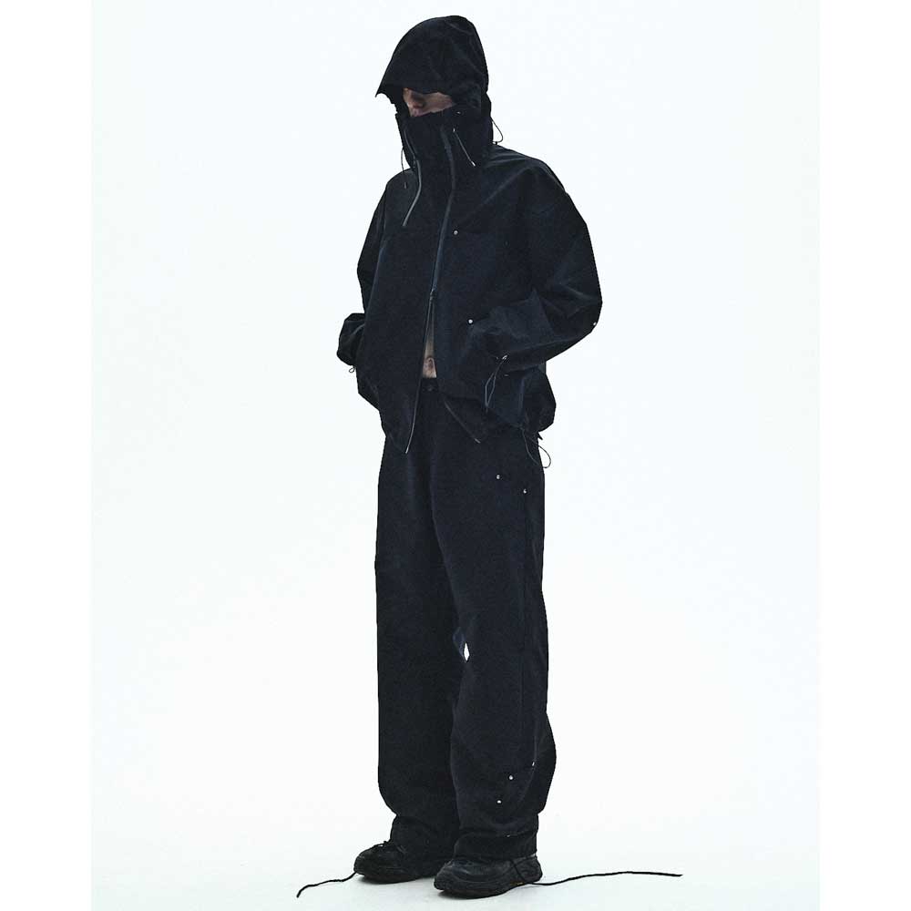DIAGONAL TECH HOODED JACKET