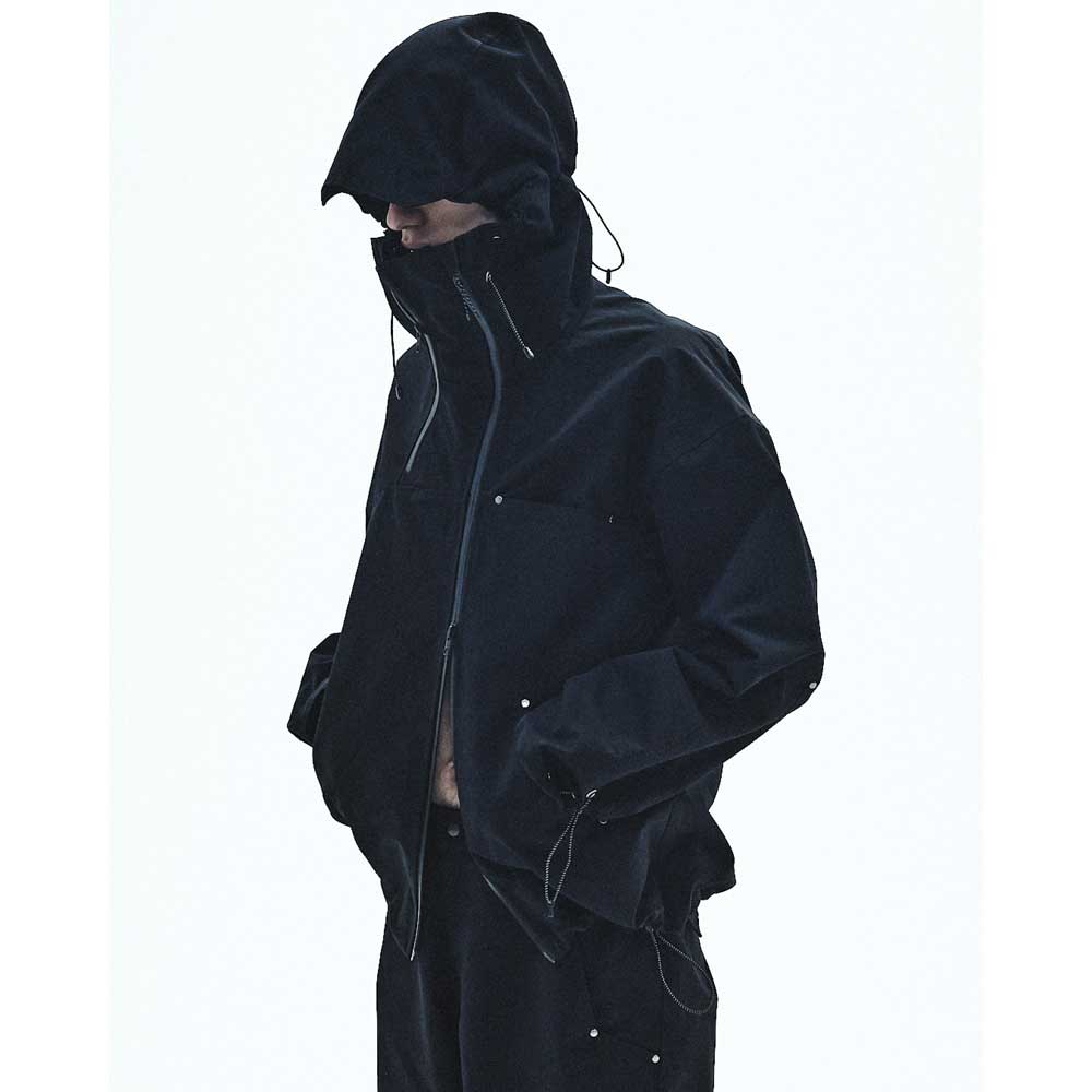 DIAGONAL TECH HOODED JACKET