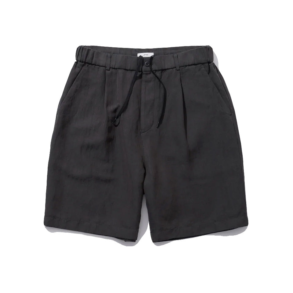 COTTON LINEN VOILE LOOSE FIT SHORTS