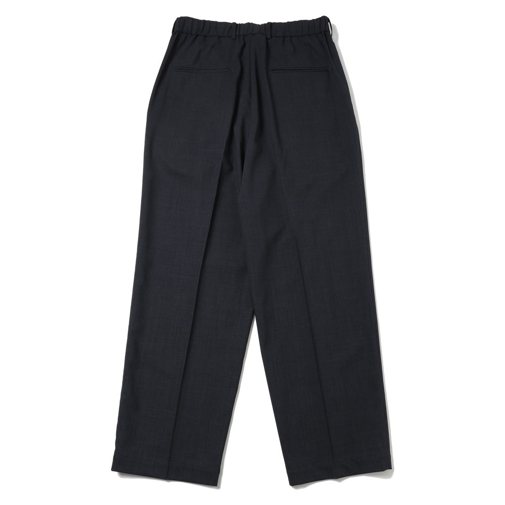 TWIST WOOL GAUZE TWO TUCKED EASY PANTS