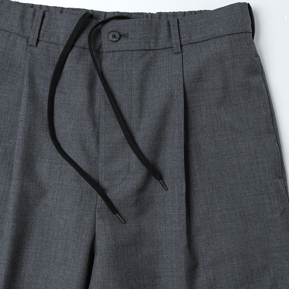 WOOL TROPICAL LOOSE FIT PANTS