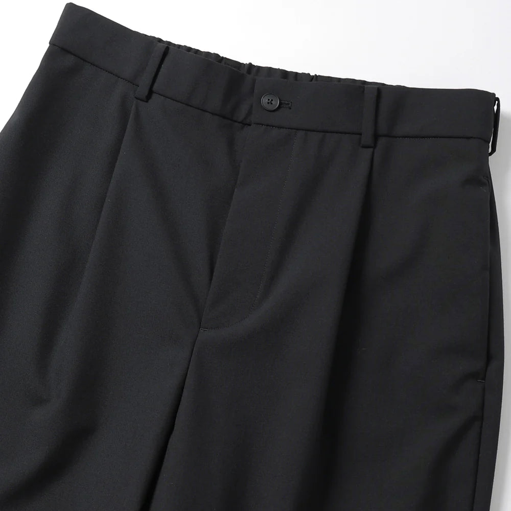 WOOL TROPICAL LOOSE FIT PANTS