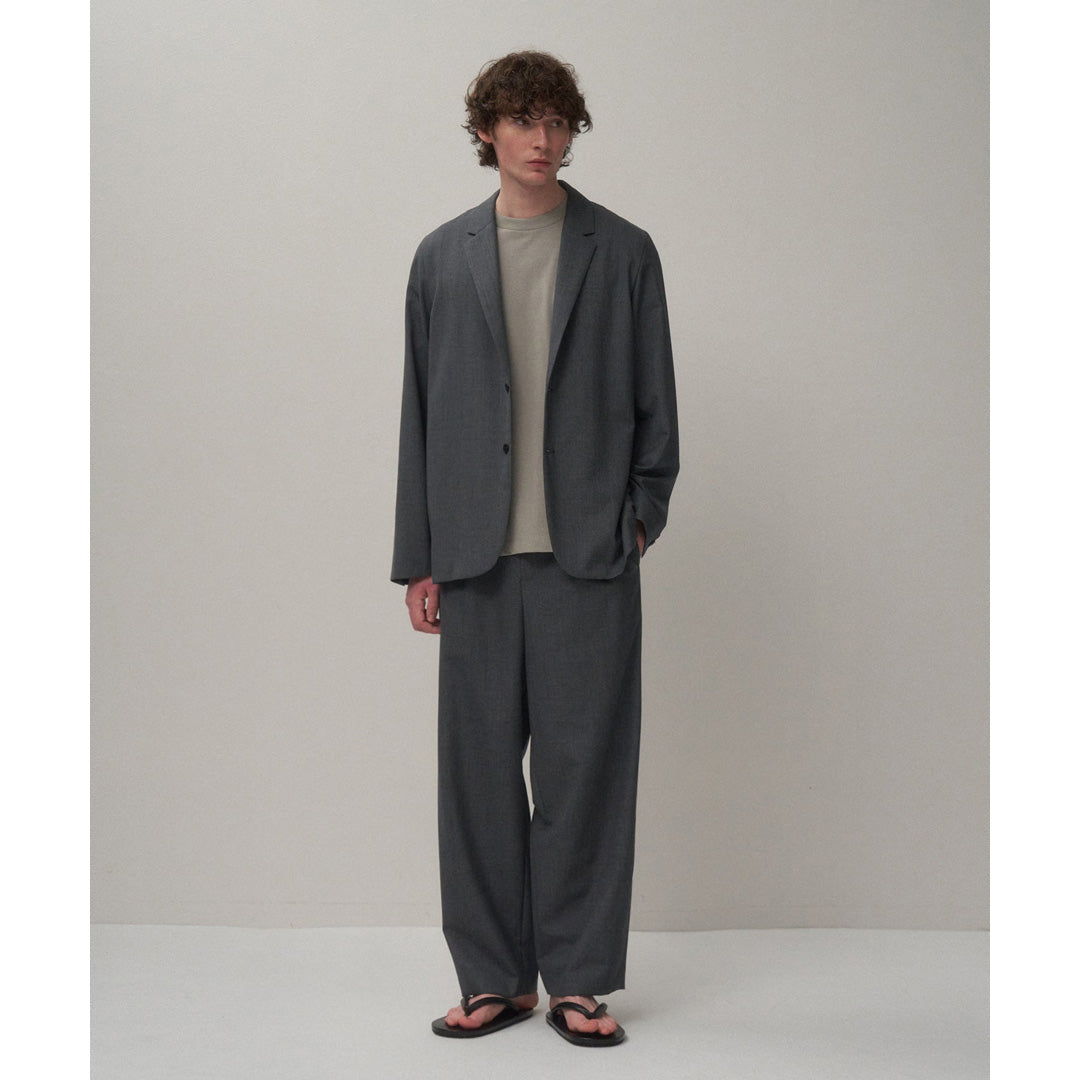 ATON) WOOL TROPICAL LOOSE FIT PANTS (PRAGLM0700) | ATON / パンツ
