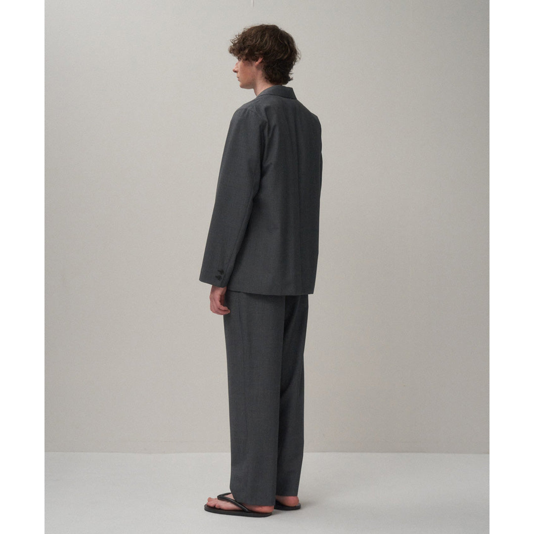 WOOL TROPICAL LOOSE FIT PANTS