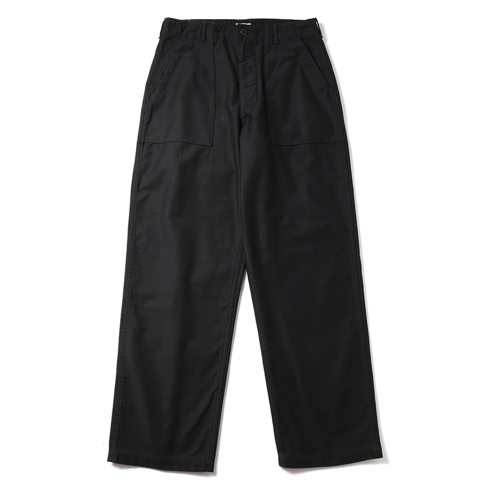 Cotton Back-Sateen Baker Pants (Wide Tapered) (One Wash)