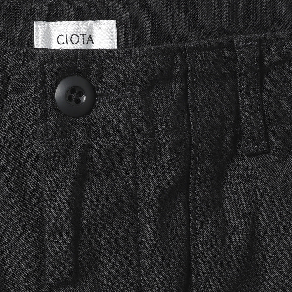Cotton Back-Sateen Baker Pants (Wide Tapered) (One Wash)