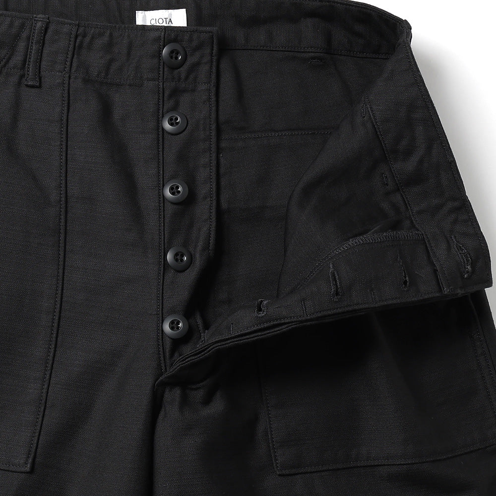 Cotton Back-Sateen Baker Pants (Wide Tapered) (One Wash)