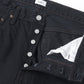 Straight 5 Pocket Pants/Black（One Wash）