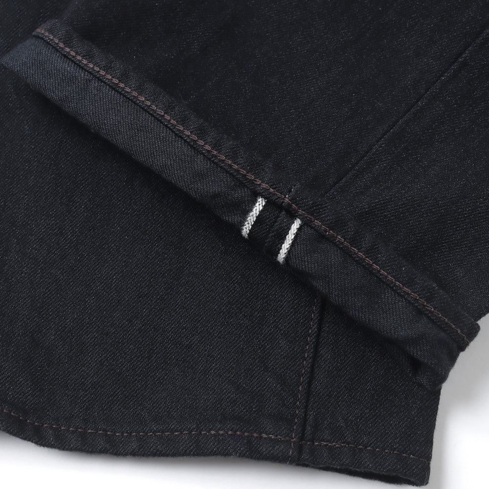 Straight 5 Pocket Pants/Black（One Wash）