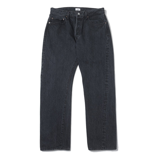 Straight 5 Pocket Pants/Medium Black・Medium Gray