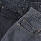 Straight 5 Pocket Pants/Medium Black・Medium Gray