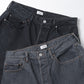 Straight 5 Pocket Pants/Medium Black・Medium Gray