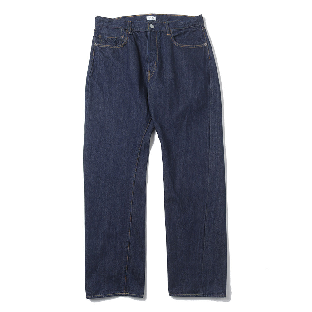 Straight 5 Pocket Pants/ Navy (One Wash)