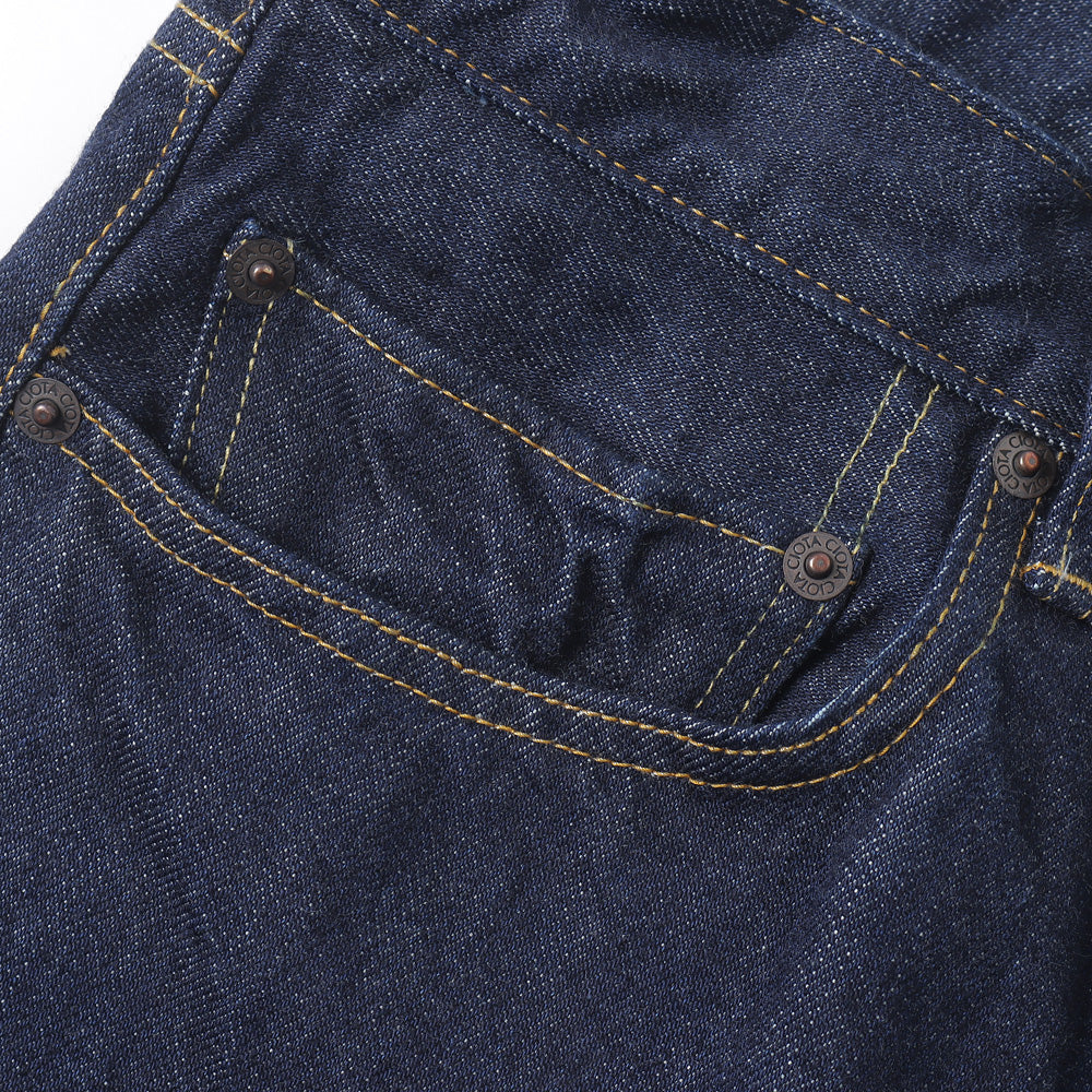 Straight 5 Pocket Pants/ Navy (One Wash)