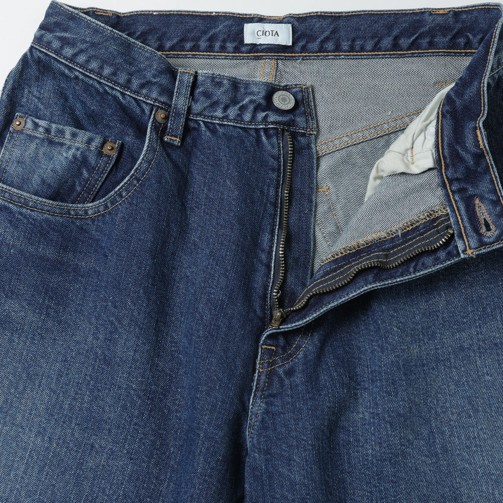 Baggy 5-Pocket Pants (Medium Blue)