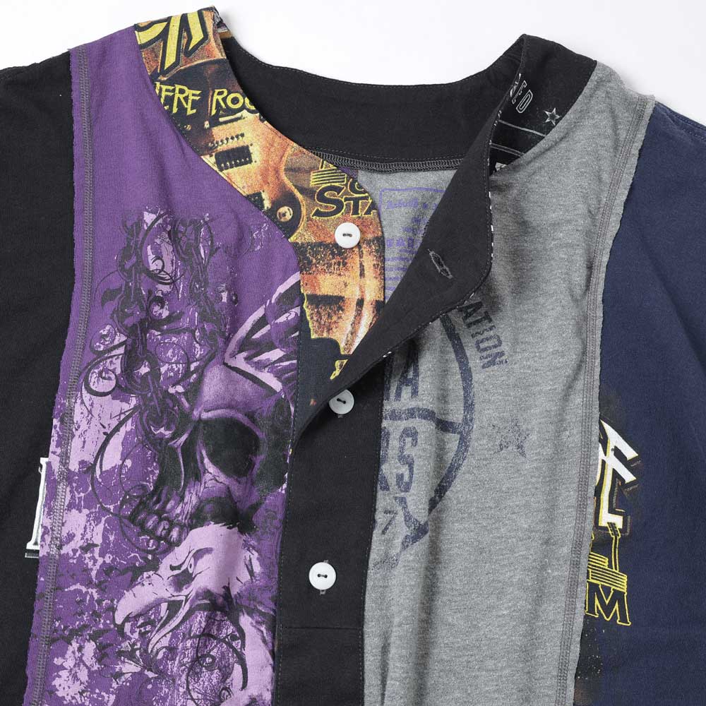 【NEEDLES】 25SS 3 Cut Wide Baseball Tee Over Dye - Purple 3 Cut Wide Baseball Tee - Purple - Over Dye | Nepenthes New York
