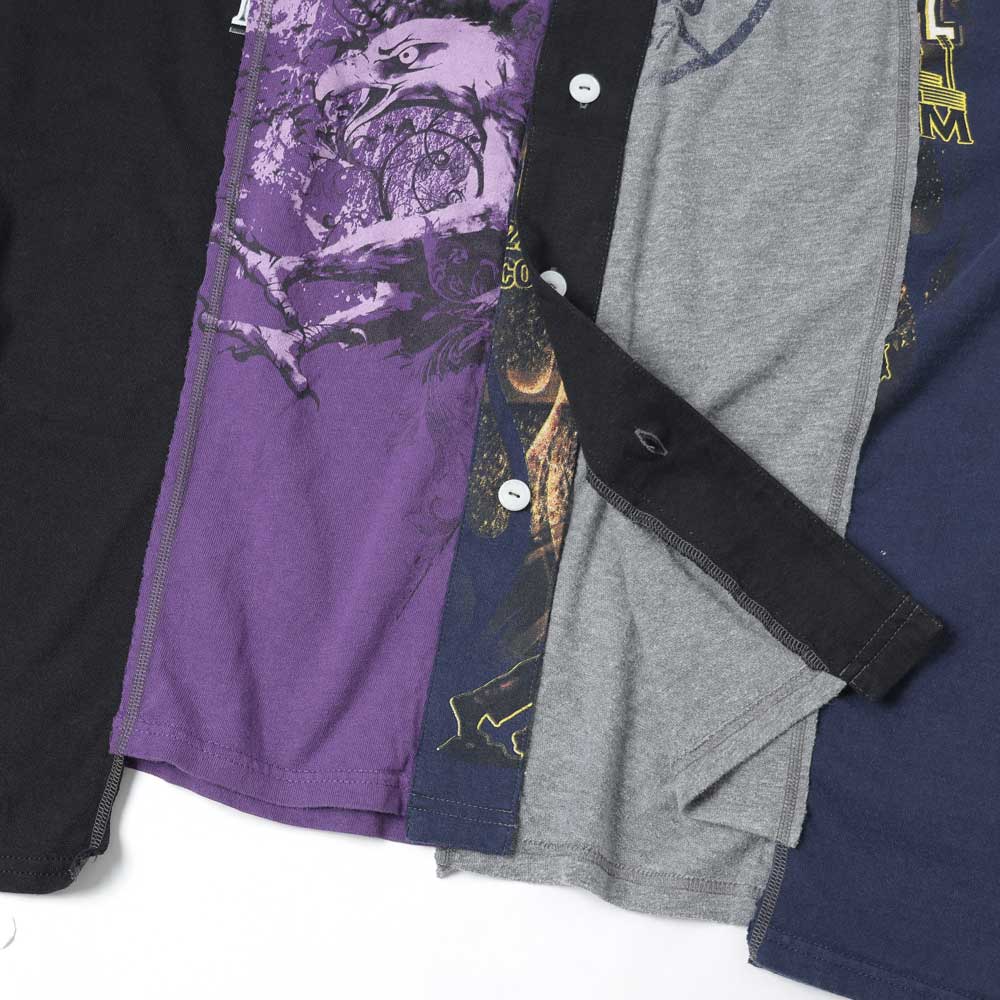 【NEEDLES】 25SS 3 Cut Wide Baseball Tee Over Dye - Purple 3 Cut Wide Baseball Tee - Purple - Over Dye | Nepenthes New York