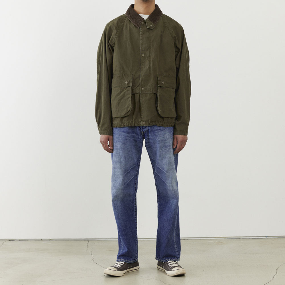 Coated canvas field jacket