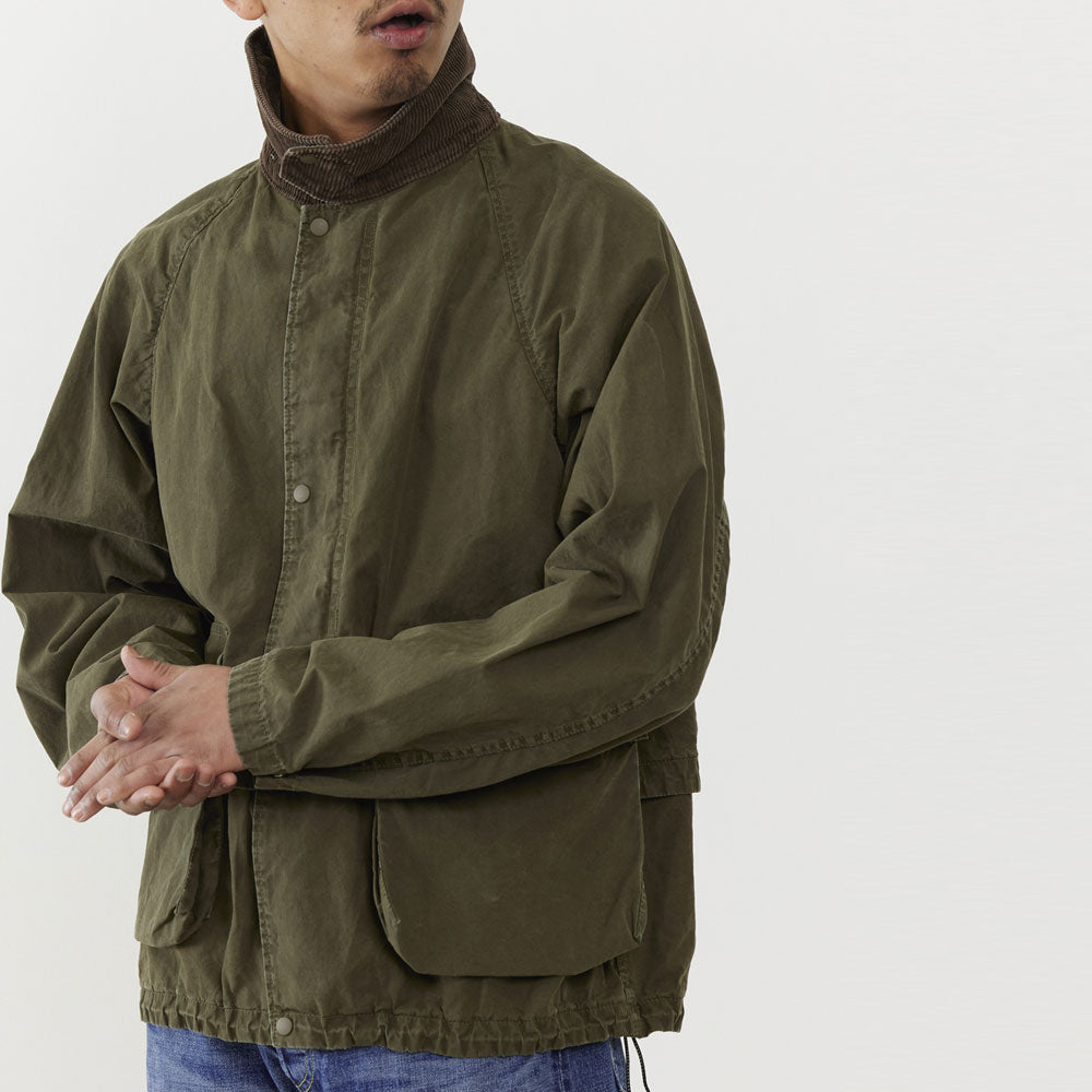 Coated canvas field jacket