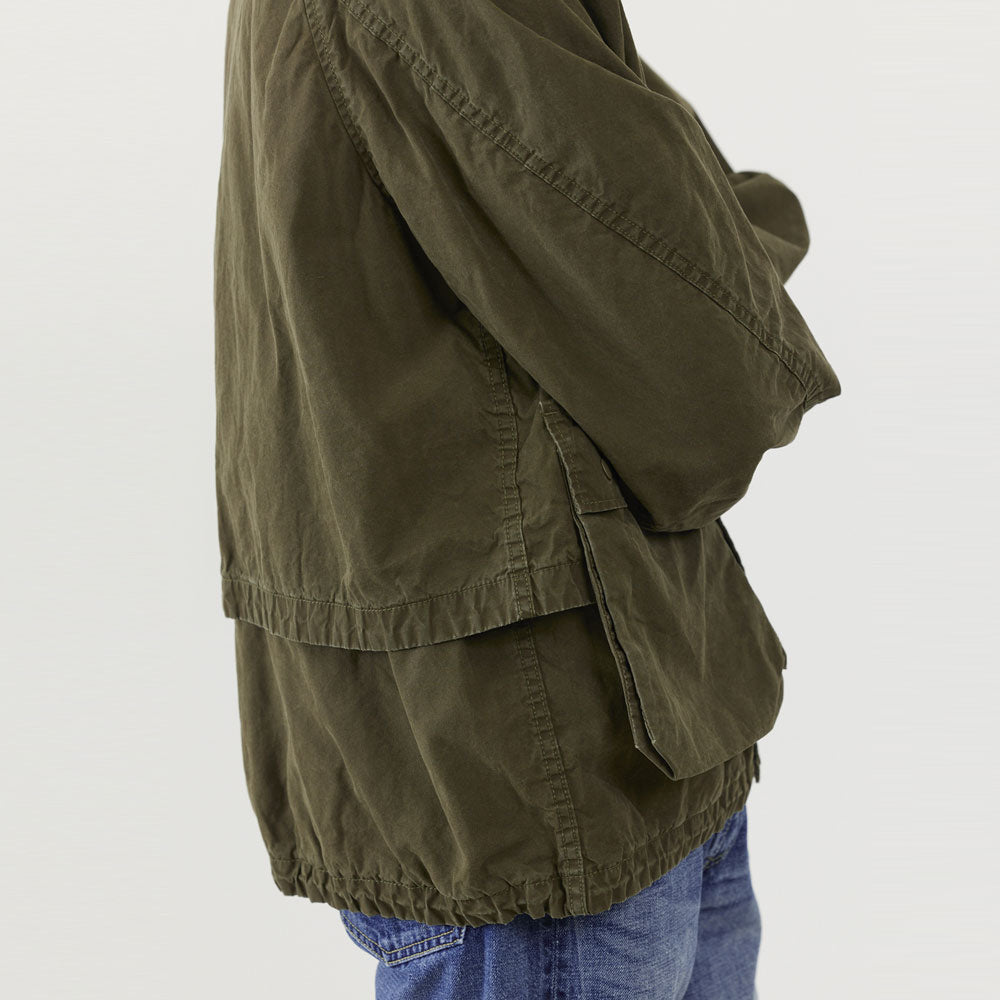 Coated canvas field jacket