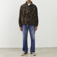 Shaggy fleece half zip crew (camouflage)