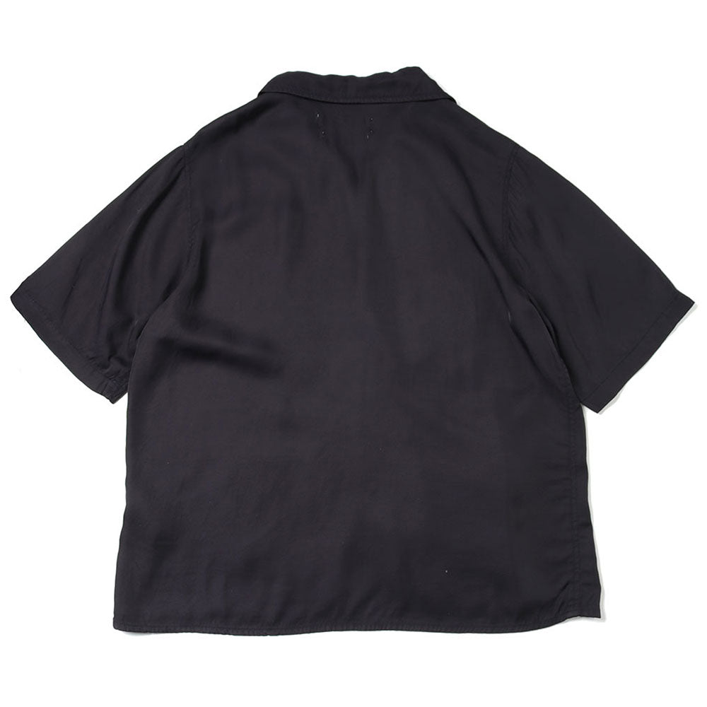 レーヨンツイル スカ柄 S/S SHIRT(刺繍)