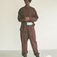 WIDE TAPERED EASY PANTS(NYLON)