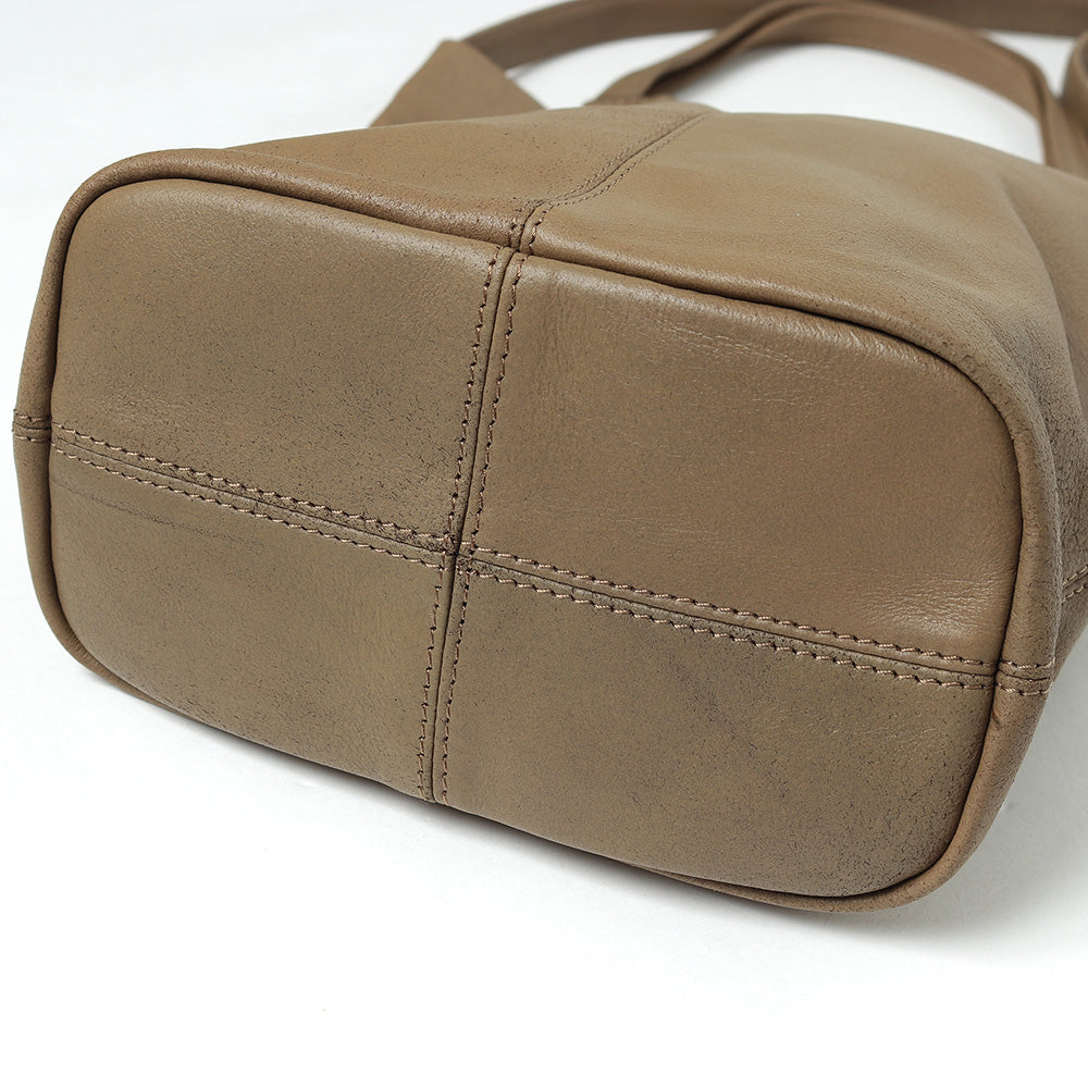 2WAY SMALL TOTE (L)(CAMEL)