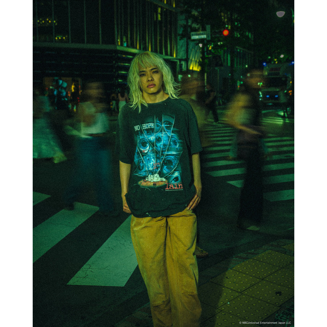 SAINT Mxxxxxx × serial experiments lain × GEEKS RULE SS T-SHIRT NO HOPE