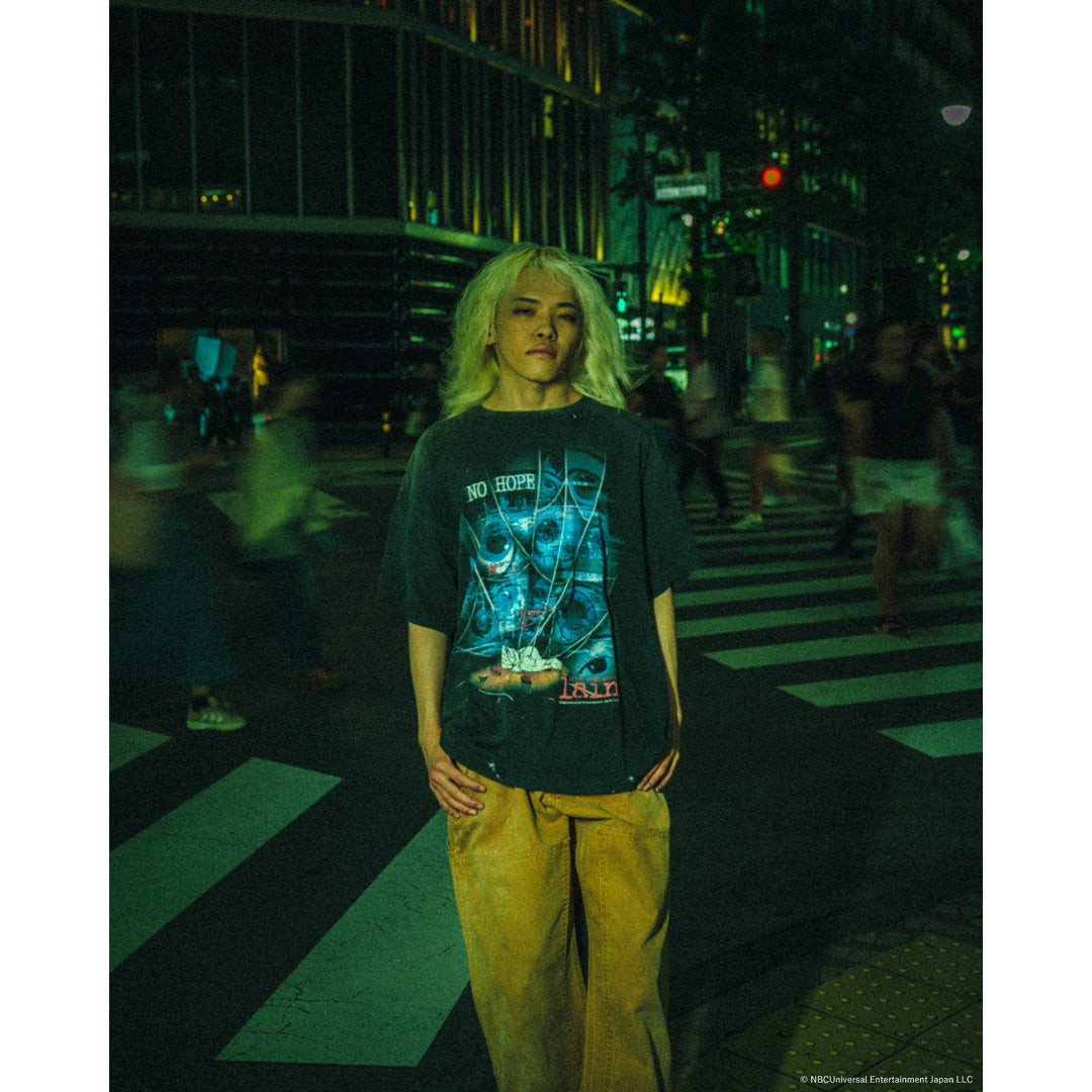 SAINT Mxxxxxx × serial experiments lain × GEEKS RULE SS T-SHIRT NO HOPE