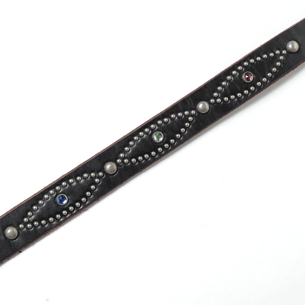 HTC_BELT NARROW_RAINBOW STONE