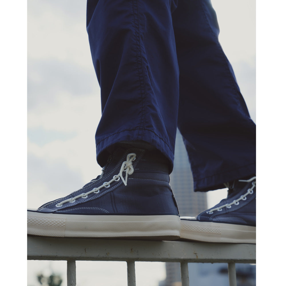 DWELLER TRAINER 2 HI COTTON TWILL OMBRE CHECK by Rafu