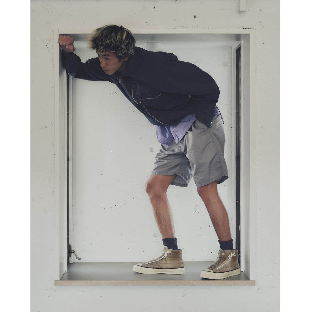 DWELLER TRAINER 2 HI COTTON TWILL OMBRE CHECK by Rafu